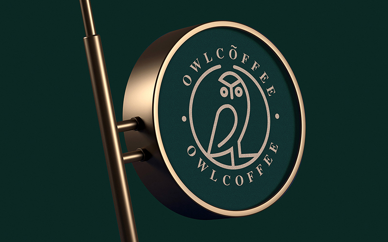 Owl coffee咖啡品牌logo设计
